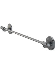 Wrought-Steel Towel Bar with Arched Rosettes